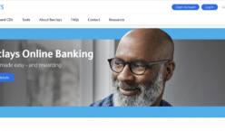 screenshot of Barclays website